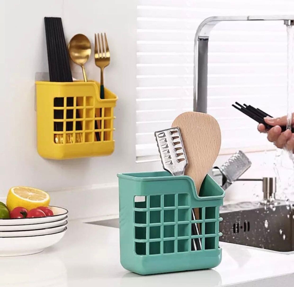 Burr Free Wall Mounted Chopstick Holder, Wall Mounted Moisture-Proof Plastic Cutlery Drying Drainer, Kitchen Chopstick Storage Basket Container, Storage Basket For Chopstick Fork Spoon Spatula Burr Free Wall Mounted Chopstick Holder, Wall Mounted Moisture-Proof Plastic Cutlery Drying Drainer, Kitchen Chopstick Storage Basket Container, Storage Basket For Chopstick Fork Spoon Spatula
